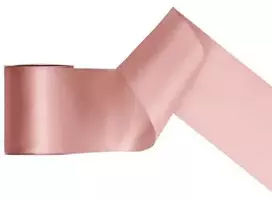 Party Deco Rožinės spalvos atlasinė juostelė, 100 mm