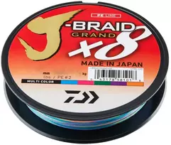 Valas DAIWA J-Braid Grand x8 0.10mm 7kg 150m Multicolor