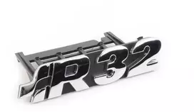 VAG VW Golf MK4 MK5 priekinės grotelės Chrome Juodas R32 emblema su ženkliuku originali 1J6853679DPWV