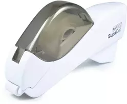 Automatinis lipnios juostos laikiklis Rapesco SupaCut™ su 2 lipnios juostos ritinėliais, baltas