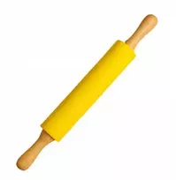 Winder Home Silikoninis tešlos kočėlas 43 cm – didelis, nelimpantis virtuvės įrankis, geltonas