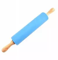 Winder Home Silikoninis tešlos kočėlas 38,5 cm – nelimpantis virtuvės įrankis, mėlynas