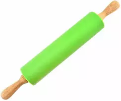 Winder Home Silikoninis tešlos kočėlas 30 cm – nelimpantis virtuvės įrankis, žalias