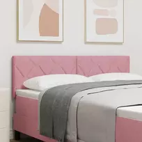 LED galvūgalis Rožinė 160 cm Aksomas