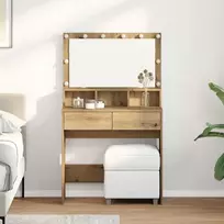 Makiažo stalas su stalčių Amatininkų ąžuolas 80 x 41 x 134,5 cm