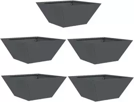 Sodo vazonas 5 pcs Antracitas 35 x 35 x 15 cm