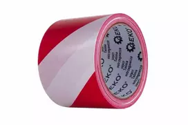 Geko Raudona ir balta įspėjamoji juosta 100 m x 75 mm (80 vnt.)