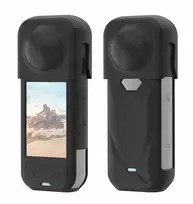Puluz Objektyvo dangtelis + silikoninis korpusas apsauga Insta360 X5 / X 5 / Pu757b