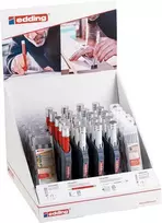 EDDING e-8880 statybinis pieštukas + e-8890 staliaus pieštukas, 30 vnt., stovas