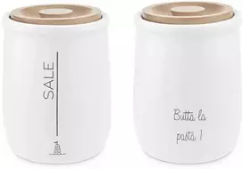 LA PORCELLANA BIANCA GLI ONESTI Stambios druskos talpykla 800 ml