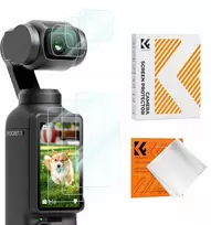 6 x 9 colių stiklinių ekrano apsaugų + objektyvo rinkinys, skirtas DJI Osmo Pocket 3 / K&f Concept / Sku.2231