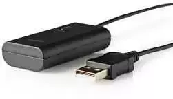 „Bluetooth“ siųstuvas Nedis BTTR050BK AUX/USB SBC 1 įrenginiui, juodas