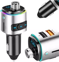 Automobilinis Bluetooth FM siųstuvas su USB įkrovikliu