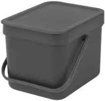 Šiukšliadėžė Brabantia „Sort & Go“ – pilka – plastikinė – 6 l