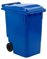 Atliekų konteineris ESE mėlynas HDPE/plastikas 360 l, atsparus UV spinduliams