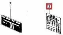 BMW M1 E26 Įsibėgėjimo Instrukcija Emblema Ženklelis Logotipas Lipdukas ORIGINALUS 51142161192