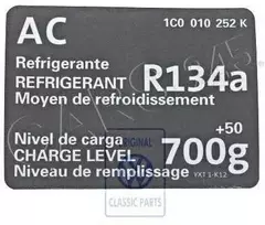 VAG Originalus VW Beetle Cabrio Cabriolet lipdukas oro kondicionieriui 1C0010252K