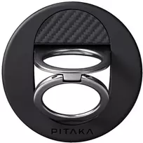 Magnetic laikiklis PITAKA MagEZ Grip 3 MagSafe skirtas telefonui juodas pilkas