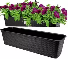 Gėlių vazonas Ratolla Case, 59 cm, antracito