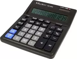 Men's Vector Vector KAV VC-554x Office Calculator, 14-digit, 153x199mm, juodas