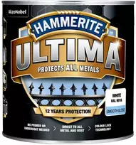 Emaliniai dažai HAMMERITE ULTIMA SMOOTH, blizgūs, baltos sp., 0,7 l
