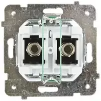 Ospel GPA-2RF/m/75 SONATA F tipo dvigubas antenos lizdas, matinės baltos spalvos GPA-2RF/m/75
