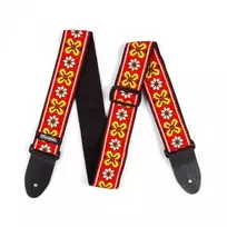 Gitaros diržas Dunlop Jacquard Avalon Raudona