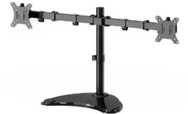 Laikiklis Gembird MS-D2ST-02 Monitorius desk stand (rotate, tilt, swivel), 13”-32”, juodas