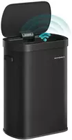 Songmics Automatinė šiukšliadėžė su sensoriumi ir soft-close dangčiu, 50 L