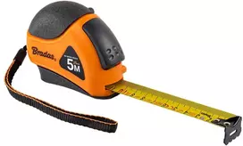 Matavimo ruletė Bradas MOUSE, 5m/25mm, soft/autolock/stainless steel end