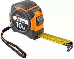 Matavimo ruletė Bradas SNAP, 10m/25mm, soft/stainless steel end