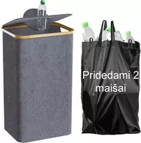 Taros rūšiavimo šiukšliadėžė (PILKA)