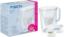 Vandens filtravimo ąsotis BRITA Style Essential 2.4L, baltas su 2x MAXTRA PRO filtrais