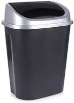 Plastikinė šiukšlių dėžė, juoda, 50 l