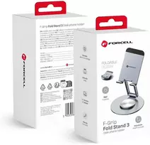 Desk holder for phone / tablet foldable Forcell F-Grip Fold Stand 3 360 pilka