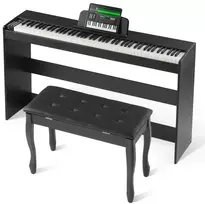 Skaitmeninis pianinas 88 klavišai su svareliais, dvigubas režimas + suoliukas, elektrinis pianinas