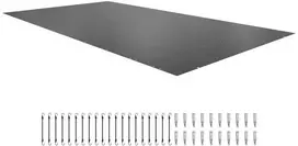Žieminis baseino uždangalas 4x8m, PVC stačiakampis apsauginis užklotas, baseino danga, uždangalai baseinams