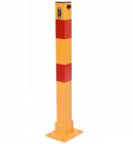 Apsauginis užtvaras 60 cm, sulankstomas, 3 raktai, plieno, parkavimo stulpelis, užraktas automobiliui