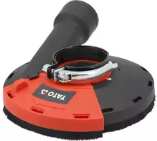 Dulkių gaubtas šlifavimui 180 mm, betoninėms tinko grindų medienos, šlifuoklio priedas, dulkių gaubtas