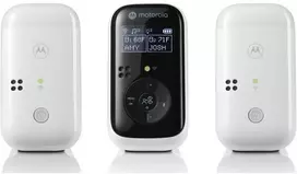 Elektroninė auklė Motorola PIP15-2 Audio su dviem kūdikių įrenginiais baltas-juodas