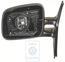 Vag T4 T4 Syncro Veidrodžio Kėdė Satin Juoda 1991 2004 Originalus 701857507F01C