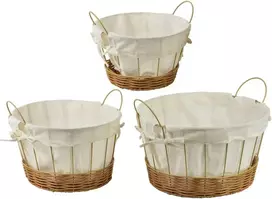 Mondex Since 1986 WILL 3 krepšelių su rankenomis rinkinys XL: 35x35x20,5/26,5 cm L: 30x30x18/23 cm M: 25x25x15,5/20,5 cm