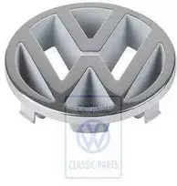 VW Emblema Satino Juoda VAG Golf Mk4 1998 2001 Originalus 3B0853601A01C