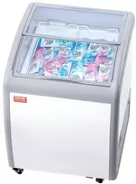 Komercinė ledų vitrina, 154L gelato šaldiklis, šaldiklis ledainėms, komercinis šaldiklis su krepšiais