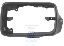 Vag Išorinis Veidrodis Rėmelis Satin Juodas Golf Mk3 Vento Originalus 1H0858553A01C