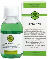 BIOAPTA APTA-ORAL VERDE, burnos skalavimo skystis su žolelių ekstraktais ir chloroksedinu 0,1%, 200 ml