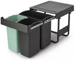 Brabantia šiukšlių dėžė, montuojama, Sort & Go 10+10+20L
