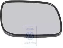 Vag Veidrodžio Stiklas Su Tvirtinimo Plokštele Volkswagen Touareg 2003 2005 Originalus 7L6857522H