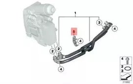 BMW Alynas, Aušinimo Linijos Stiklas 1 F20 F21 3 E90 E91 Originalus 17227810321