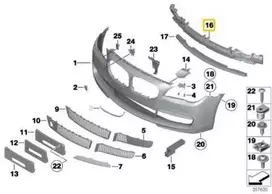 Bmw 7 F01 F02 Atramosi Sprendiklis Virsus Originalus 51118055372
